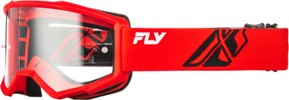 Focus Goggle Red/Black W/ Clear Lens