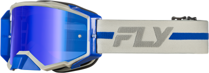 Zone Pro Goggle Grey/Blue W/ Blue Mirror/Smoke Lens