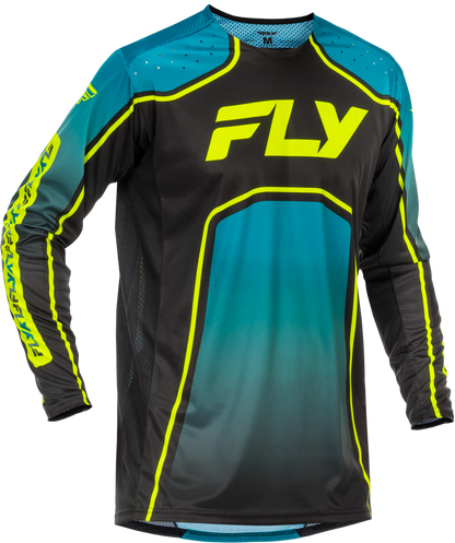 Rayce Bicycle Jersey Teal/Black/Lime Xl