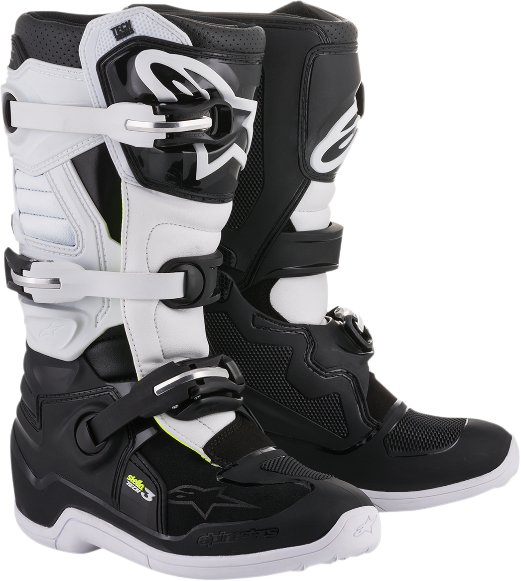 ALPINESTARS Stella Tech 3 Boots - Black/White - US 8 / EU 39 2013218-12-8