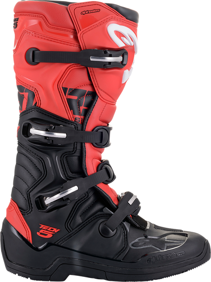 ALPINESTARS Tech 5 Boots - Black/Red- US 10 / EU 44.5 2015015-13-10