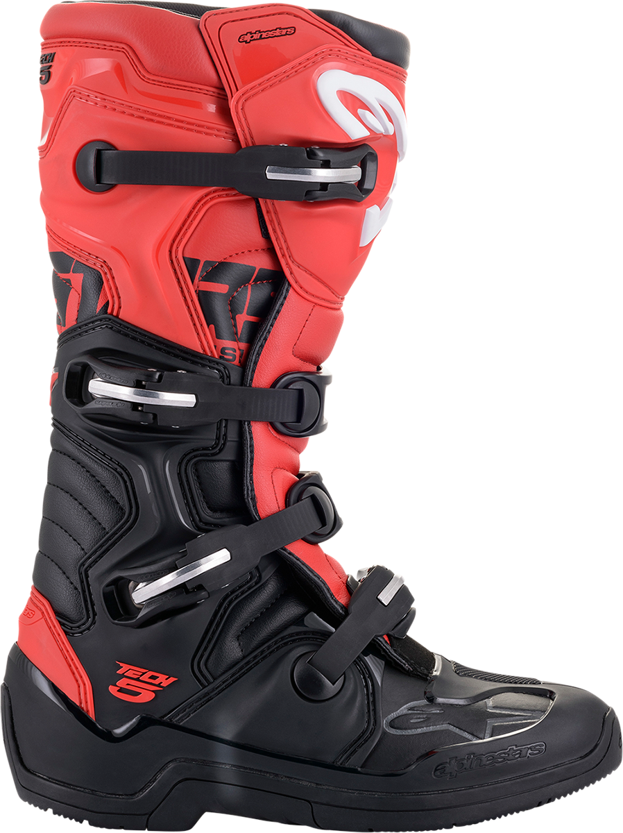 ALPINESTARS Tech 5 Boots - Black/Red- US 11 / EU 45.5 2015015-13-11
