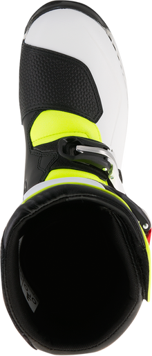ALPINESTARS Tech-T Boots - White/Red/Yellow Fluorescent/Black - US 10 / EU 44.5 2004017-2351-10