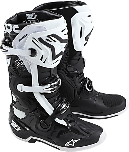 ALPINESTARS Tech 10 Boots - Black/White - US 8 / EU 42 2010020-12-8