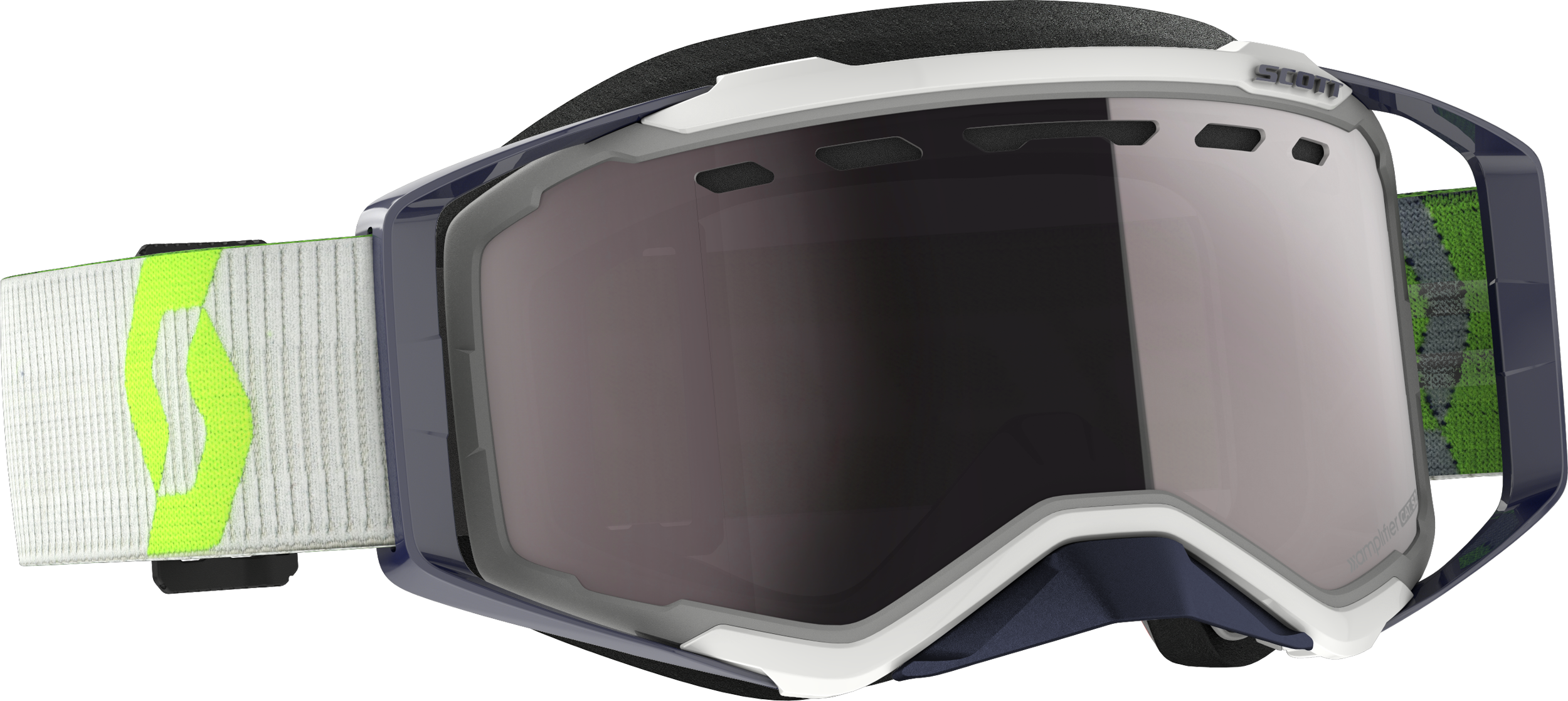 Prospect Goggle Snow Cross Grey/Ylw W/Enh Silver Chrome