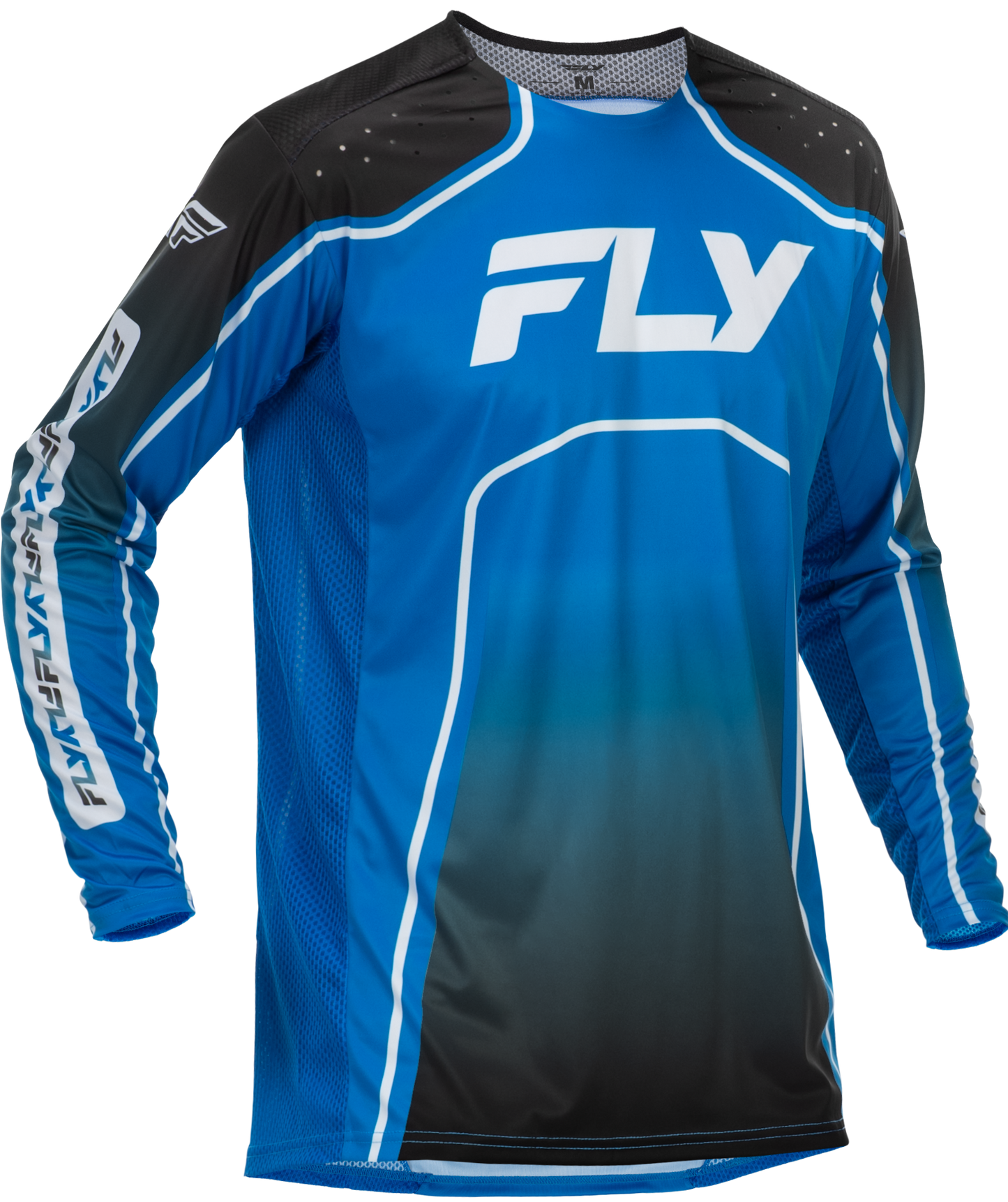 Youth Rayce Bicycle Jersey Blue/Black/White Ys