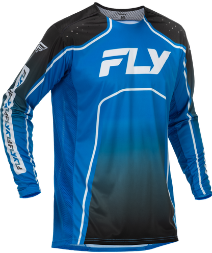 Youth Rayce Bicycle Jersey Blue/Black/White Ys