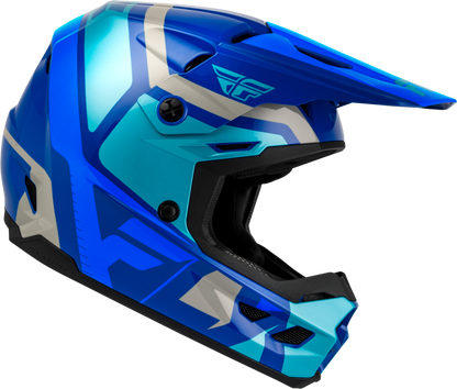 Youth Kinetic Scrap Helmet Blue/Light Blue/Grey Ym