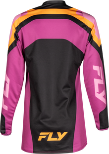 Women's F 16 Jersey Black/Mauve/Yellow Md