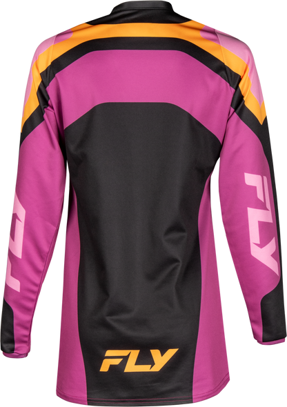 Women's F 16 Jersey Black/Mauve/Yellow Md