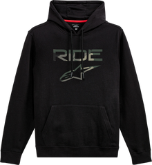 Ride 2.0 Camo Hoodie Black Lg