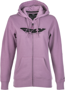 Women's Fly Corporate Zip Up Hoodie Mauve Md