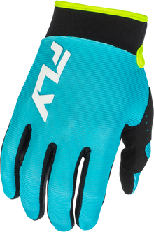 F 16 Gloves Aqua/Black/White Md