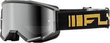 Zone Goggle Black/Gold W/ Silver Mirror/Smoke Lens
