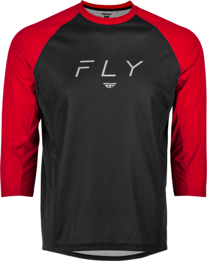 Ripa 3/4 Sleeve Jersey Black/Red Lg