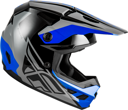 Kinetic Crest Helmet Grey/Black/Blue Xs