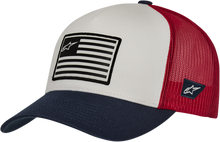 ALPINESTARS Flag Snapback Hat - White/Navy/Red - One Size 1211810132074OS