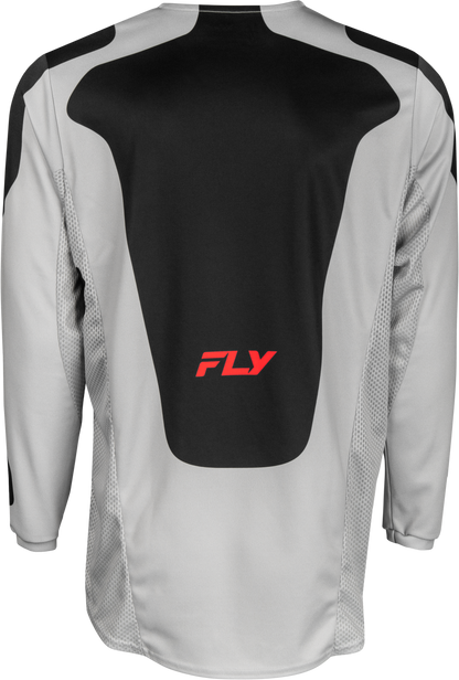 Kinetic Sym Jersey Light Grey/Red/Black Md