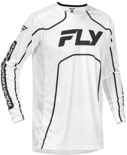 Youth Rayce Bicycle Jersey White/Black Yxl