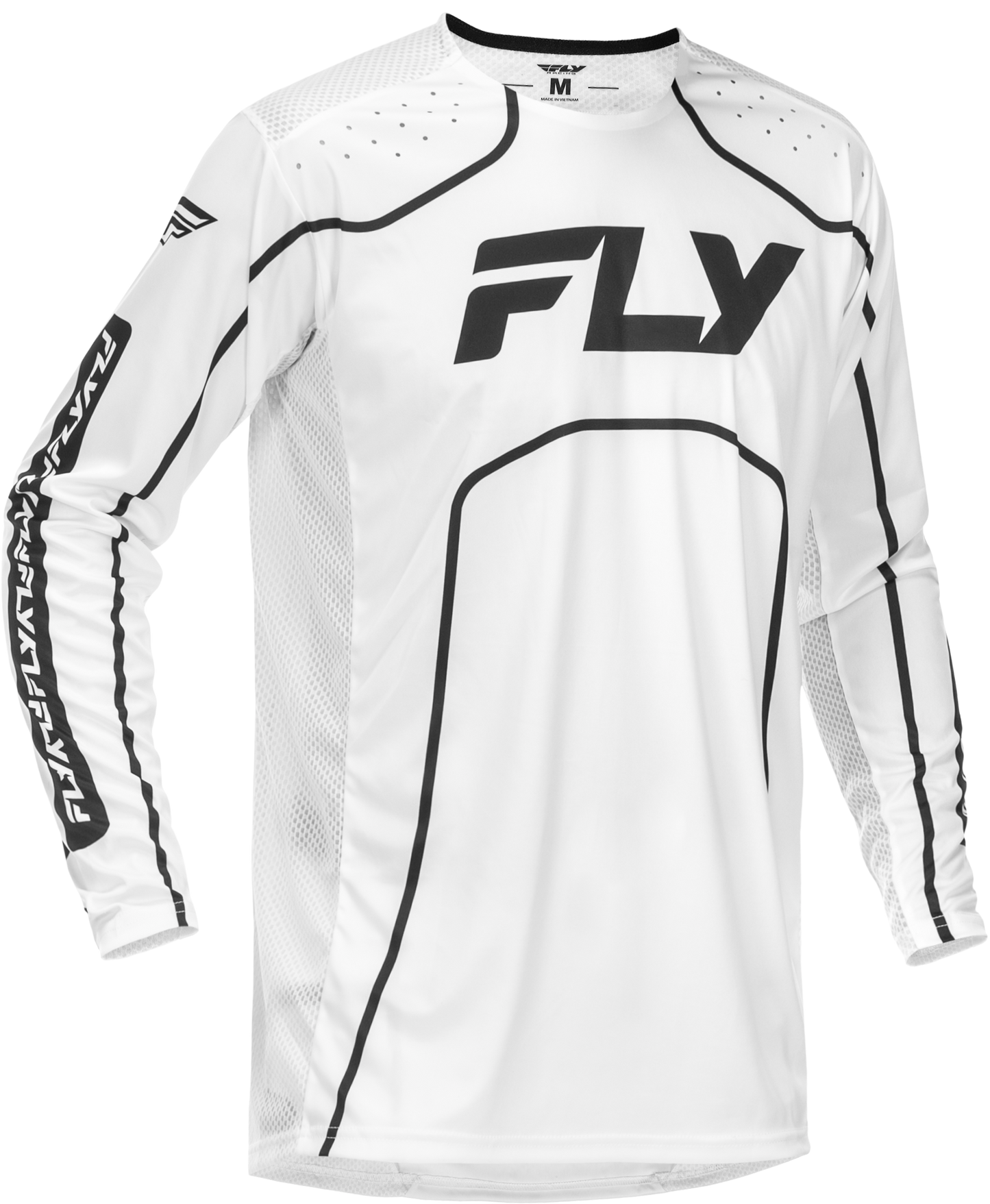 Youth Rayce Bicycle Jersey White/Black Ym