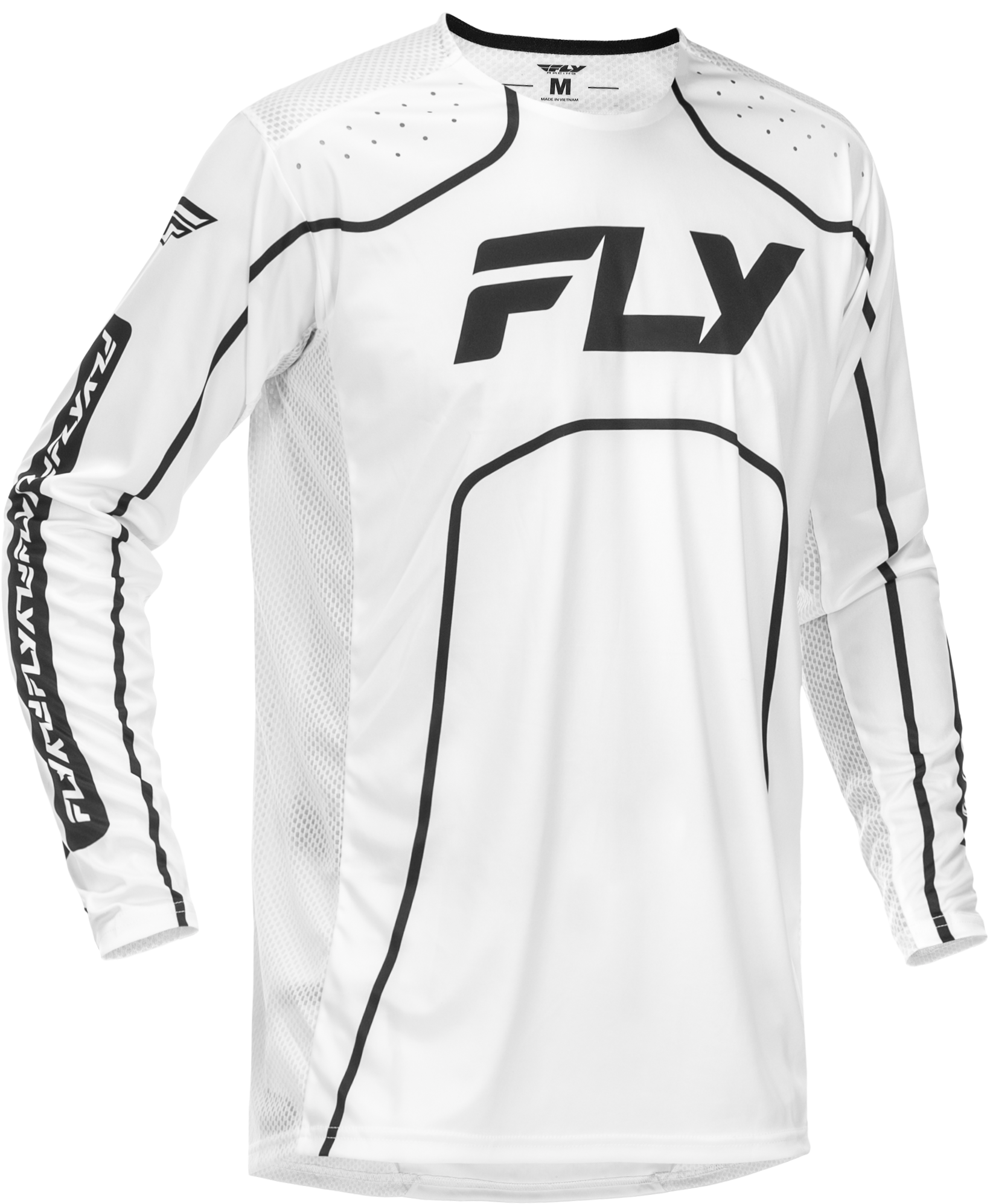 Youth Rayce Bicycle Jersey White/Black Yl