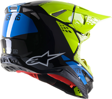 ALPINESTARS Supertech M8 Helmet - Factory - Black/Yellow/Blue - 2XL 8302922-1578-2X