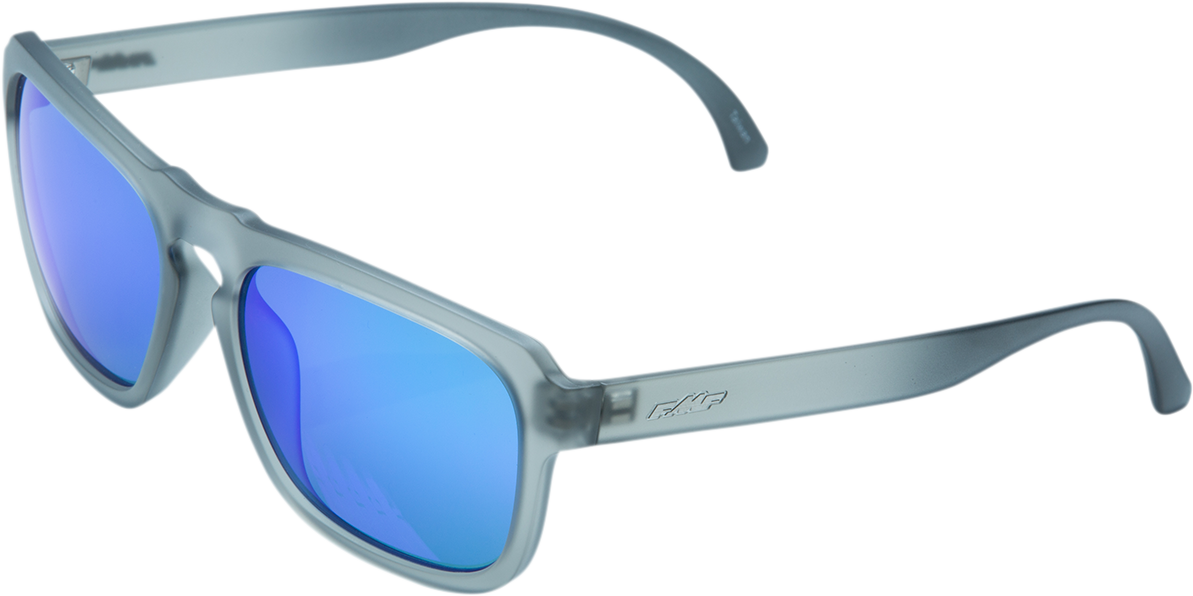 FMF Emler Sunglasses - Matte Crystal Smoke - Blue Mirror Lens F-61508-250-01