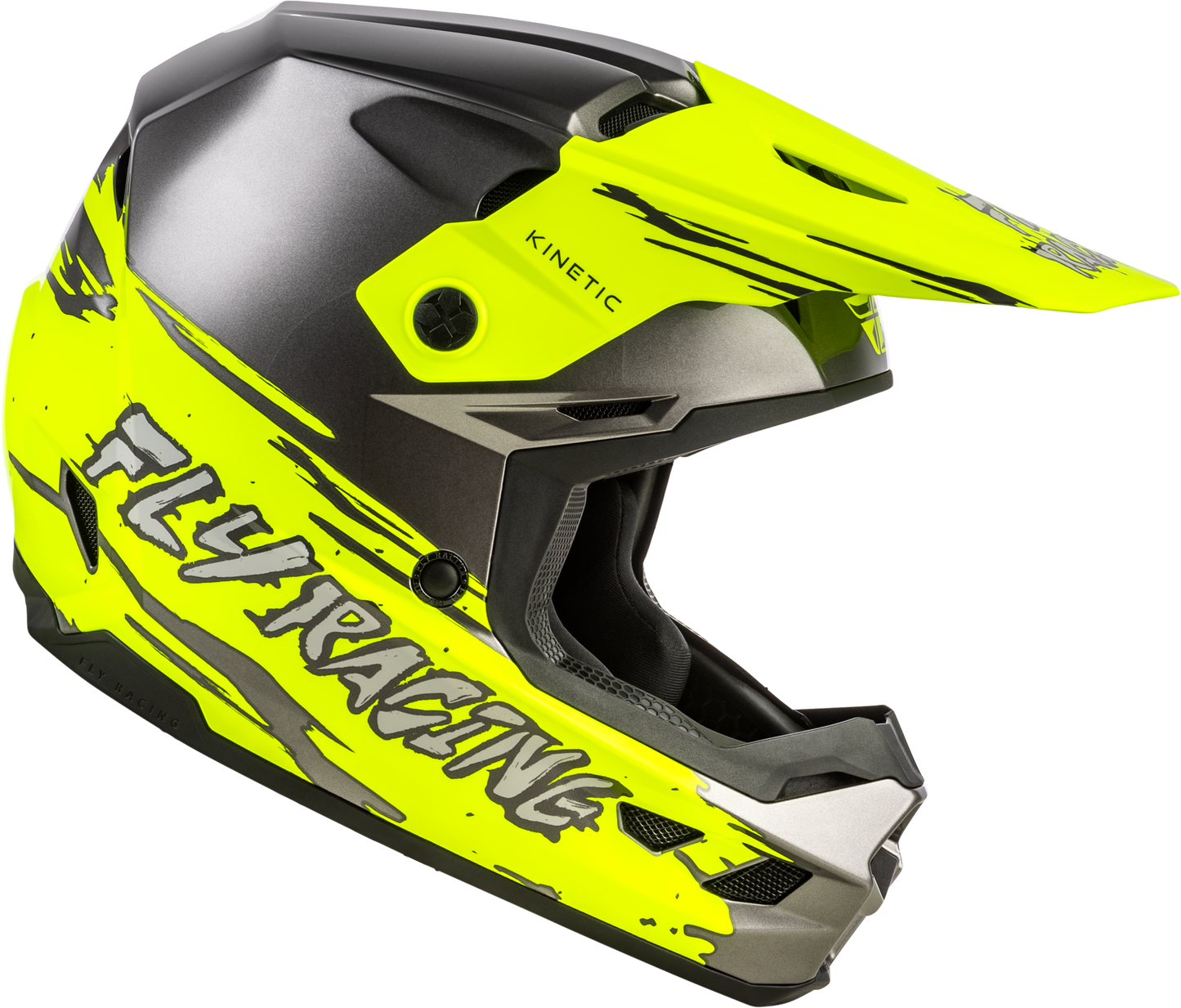 Youth Kinetic Surge Helmet Grey/Hi Vis Ys