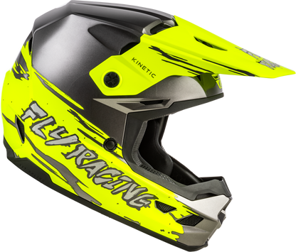 Youth Kinetic Surge Helmet Grey/Hi Vis Ys