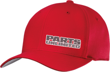 THROTTLE THREADS Parts Unlimited Curved Bill Hat - Red - Large/XL PSU29H51RDLXL