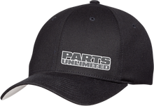 THROTTLE THREADS Parts Unlimited Curved Bill Hat - Black - Large/XL PSU29H51BKLXL
