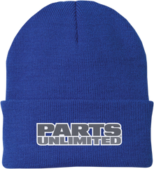 THROTTLE THREADS Parts Unlimited Beanie - Fleece - Blue PSU30H90RBOR