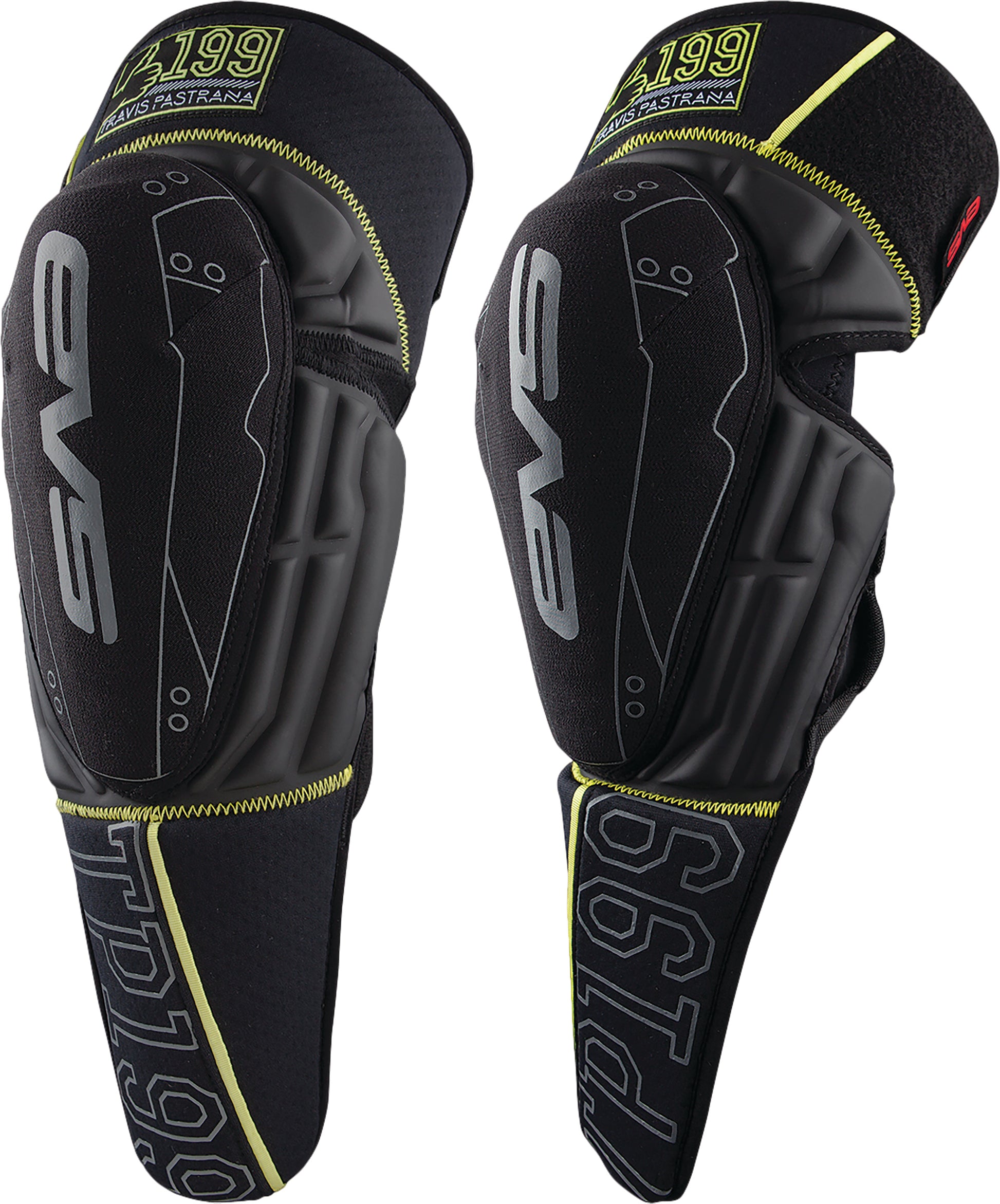 Tp199 Knee Guards Black/Hi Vis Youth