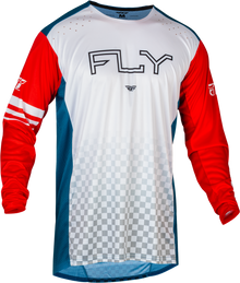 Youth Rayce Bicycle Jersey Red/White/Blue Ys