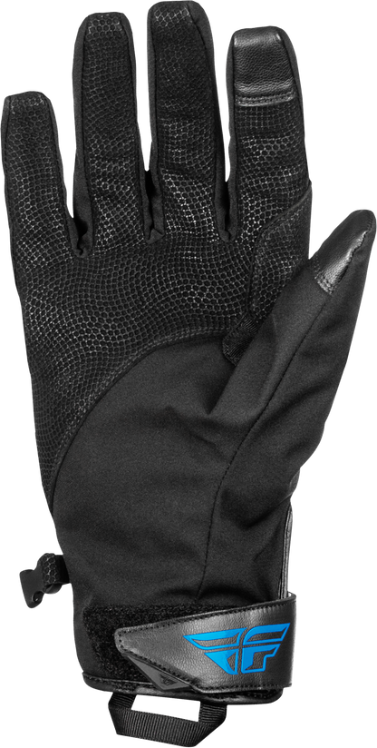 Title Long Gloves Blue/Black/Light Blue Md
