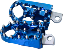 Moto Style Footpeg Set Blue 2"X 3.125"