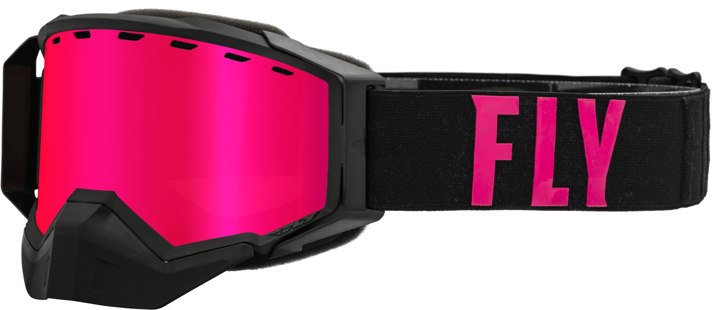 Zone Pro Snow Goggle Blk/Pink W/ Pink Mir/Plrzd Smoke Lens