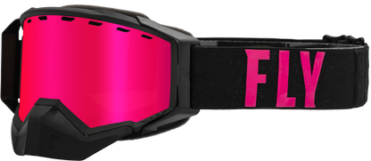 Zone Pro Snow Goggle Blk/Pink W/ Pink Mir/Plrzd Smoke Lens