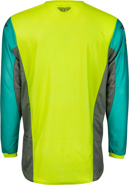 Kinetic Mesh Kore Jersey Hi Vis/Teal/Grey Lg