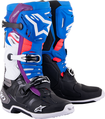 Alpinestars Tech 10 Supervented Boots - Blue/Black/White