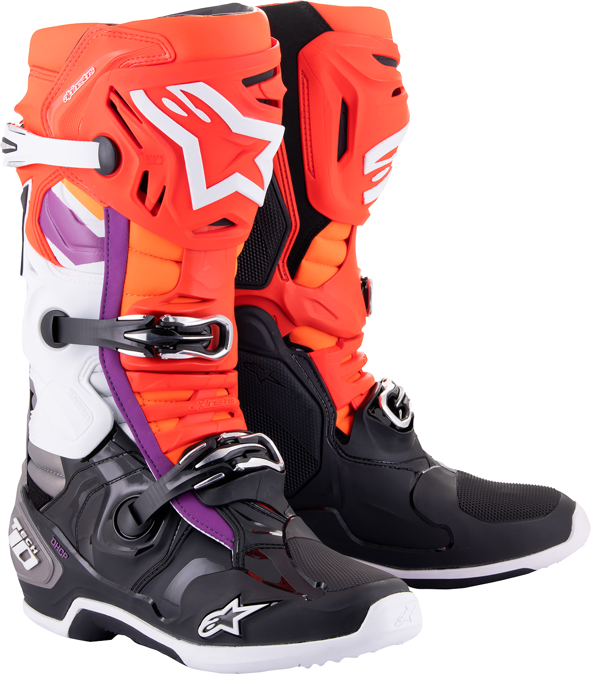 ALPINESTARS Tech 10 Boots - Black/Red/Orange/White - US 7 / EU 40.5 2010020-1332-7