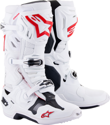 ALPINESTARS Tech 10 Supervented Boots - White/Red - US 9 / EU 43 2010520-2230-9
