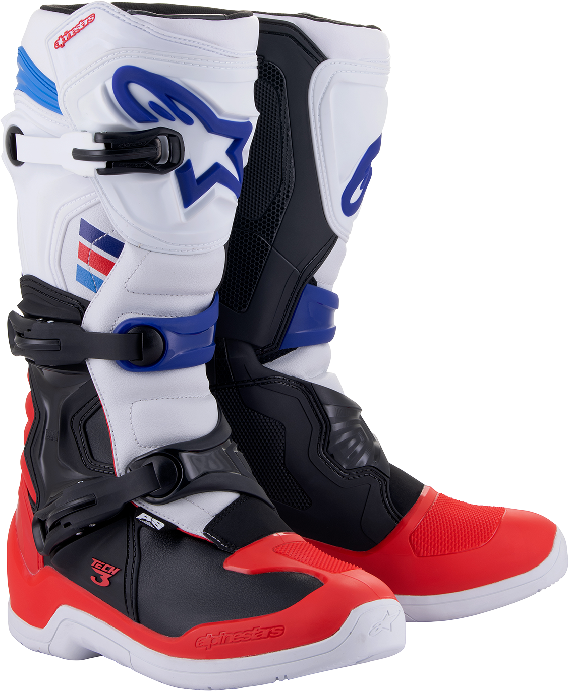 ALPINESTARS Tech 3 Boots - White/Red/Black - US 7 / EU 40.5 2013018-2307-7