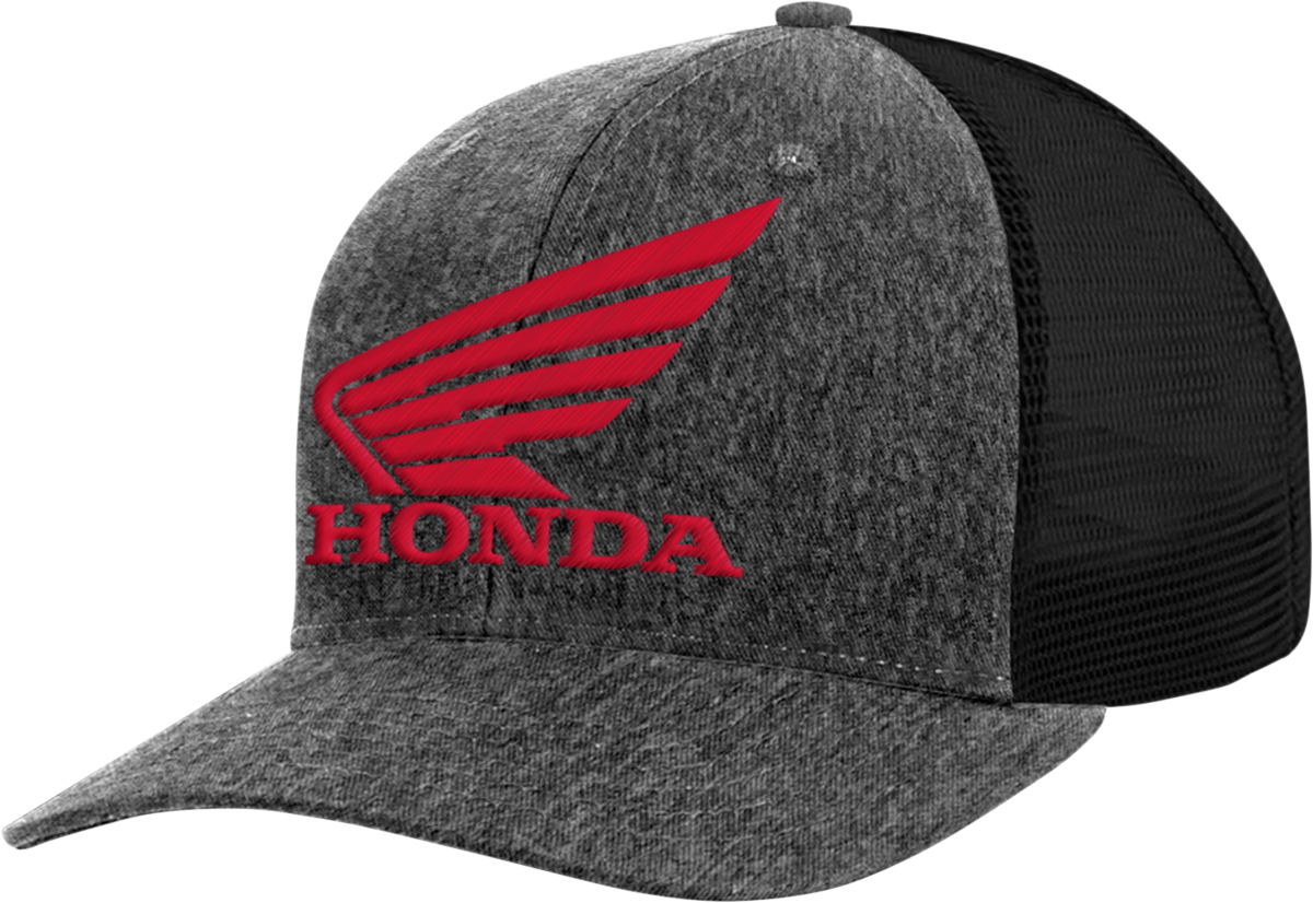 HONDA APPAREL Honda Trucker Hat - Charcoal/Red NP21A-H3163