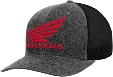 HONDA APPAREL Honda Trucker Hat - Charcoal/Red NP21A-H3163