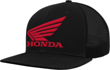 HONDA APPAREL Honda Wing Flat Bill Hat - Black/Red NP21A-H3170