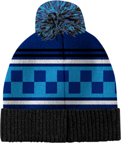 YAMAHA APPAREL Yamaha Racing Pom Beanie - Black/Blue NP21A-H3242