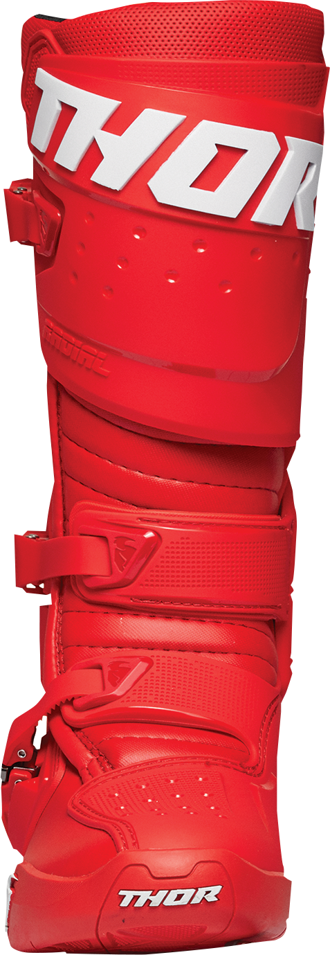 THOR Radial Boots - Red - Size 15 3410-2744