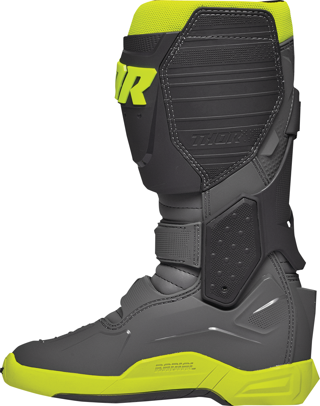 THOR Radial Boots - Gray/Fluorescent Yellow - Size 13 3410-2751