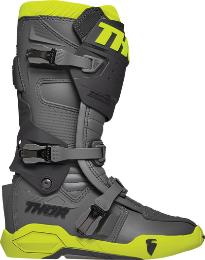 THOR Radial Boots - Gray/Fluorescent Yellow - Size 13 3410-2751